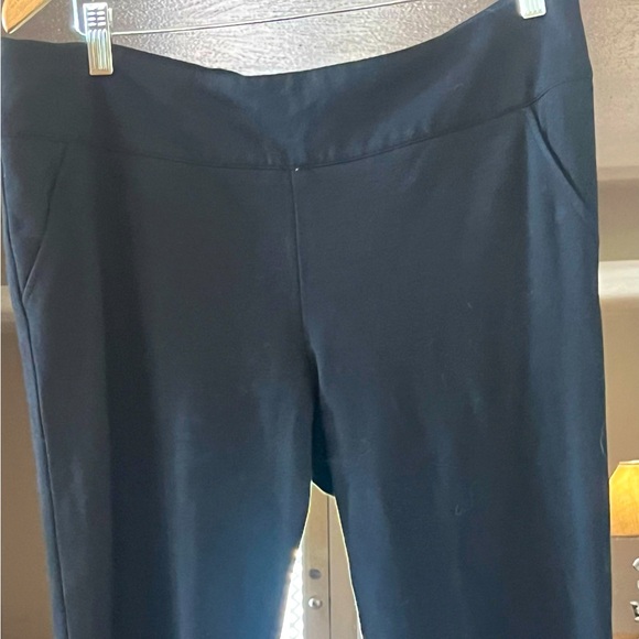 CAbi zip back boot cut, knit pant. Black, Size 12 - Picture 3 of 6